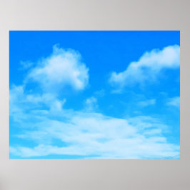 Wolken in Ottawa Blauer Himmel. Jetzt kaufen Poster