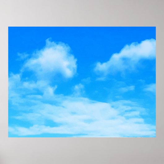 Wolken in Ottawa Blauer Himmel. Jetzt kaufen Poster (Vorne)