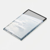 Wolken in Sumatra, Indonesien. Post-it Klebezettel (angewinkelt)