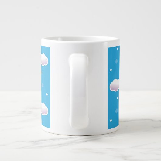 Wolken Jumbo-Tasse (Rückseite)