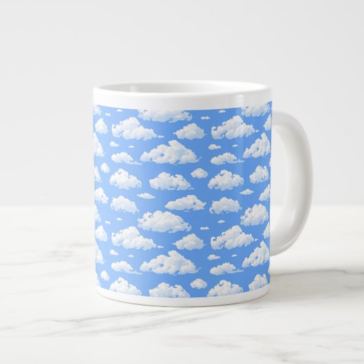 Wolken Jumbo-Tasse (Vorderseite Rechts)