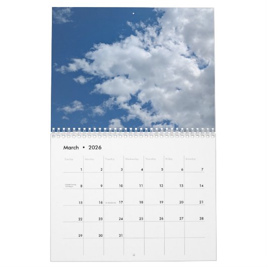 Wolken Kalender (Mär 2026)