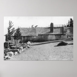 Wolken-Kappen-Gasthaus an Mt.-Haube, Poster