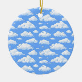 Wolken Keramik Ornament (Vorne)