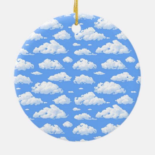 Wolken Keramik Ornament (Hinten)