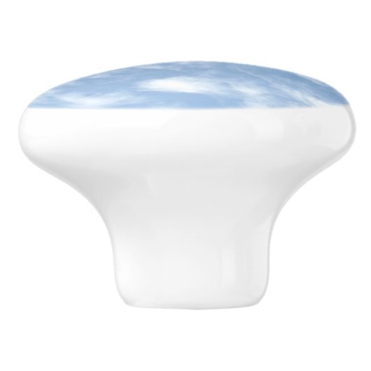 Wolken Keramik Pull Keramikknauf (Seitenansicht)