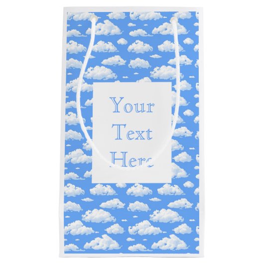 Wolken Kleine Geschenktüte (Vorderseite)