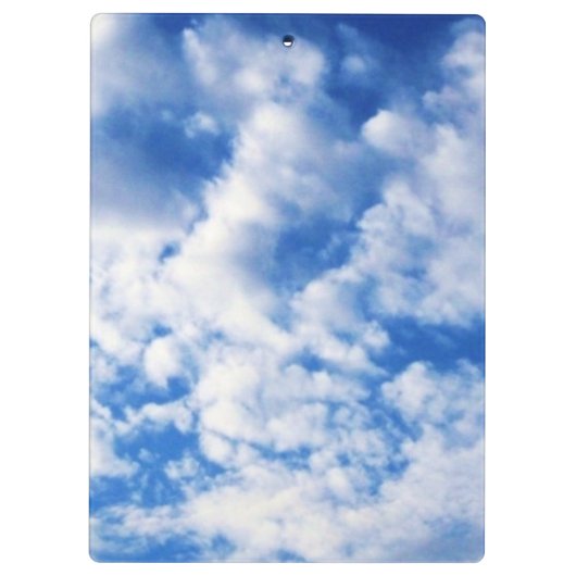 Wolken-Klemmbrett Klemmbrett (Rückseite)