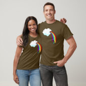 Wolken-kotzende Regenbogen T-Shirt (Unisex)