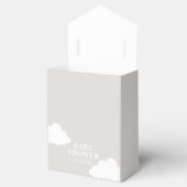 Wolken Minimalistische Babydusche Geschenkschachtel (Geöffnet)