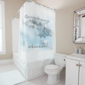 Wolken mit Anführungsduschvorhang Duschvorhang (Beispiel)