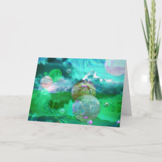 Wolken mit Bereichen Karte (Vorderseite)