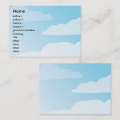 Wolken - mollig visitenkarte (Vorne/Hinten)