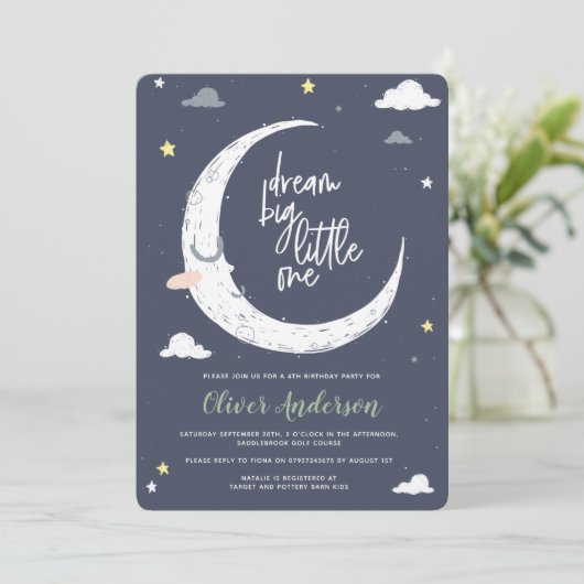 Wolken, Mond und Geburtstagsfeier (Stehend Vorderseite)