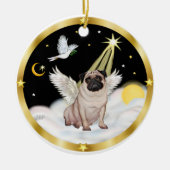 Wolken (N)- Mops Angel (fawn) Keramikornament (Vorne)