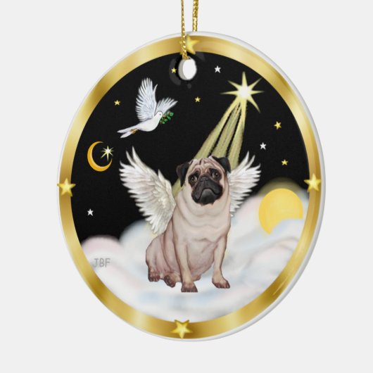 Wolken (N)- Mops Angel (fawn) Keramikornament (Links)
