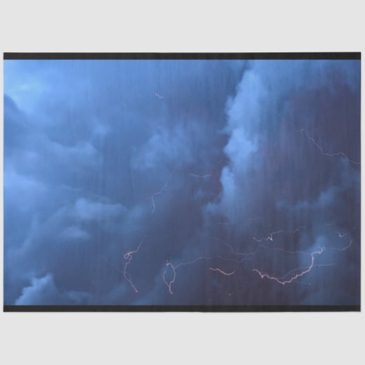 Wolken nächtlicher Himmelsbeleuchtung Dekoupage Ti Seidenpapier (Vorderseite)