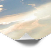 Wolken Natur Fotografie Poster Print (Ecke)