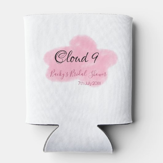 Wolken neun rote Pastell-Junggesellinnenabschied n Dosenkühler (Rückseite)