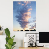 Wolken New Jersey Sunset Poster (Heimbüro)