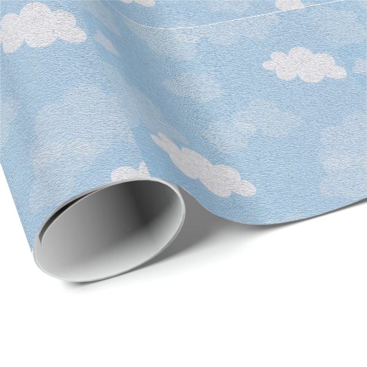 Wolken-Packpapier Geschenkpapier (Rolleneckpunkt)