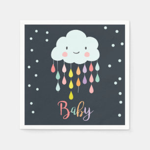 Wolken-Papierservietten-Baby besprühen Serviette