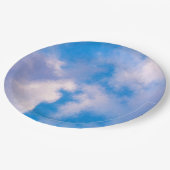 Wolken-PapierTeller 9" Pappteller (Schrägansicht)