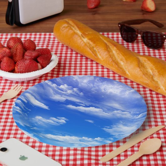 Wolken Pappteller (Picknick)