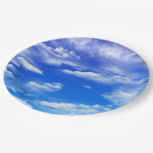 Wolken Pappteller (Schrägansicht)