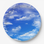 Wolken Pappteller (Vorderseite)