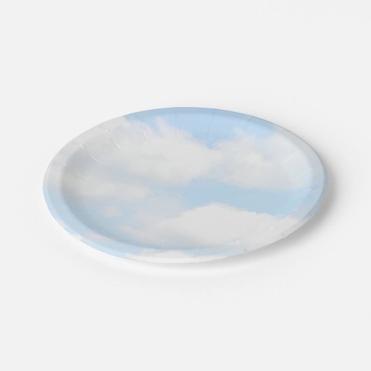 Wolken Pappteller (Schrägansicht)