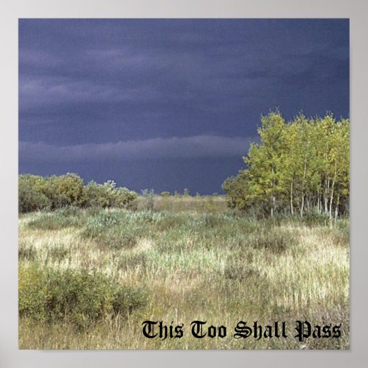 Wolken passieren poster (Vorne)