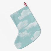Wolken Personalisiert Großer Weihnachtsstrumpf (Rückseite (Hängend))