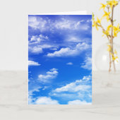 Wolken (Porträt) Karte (Gelbe Blume)