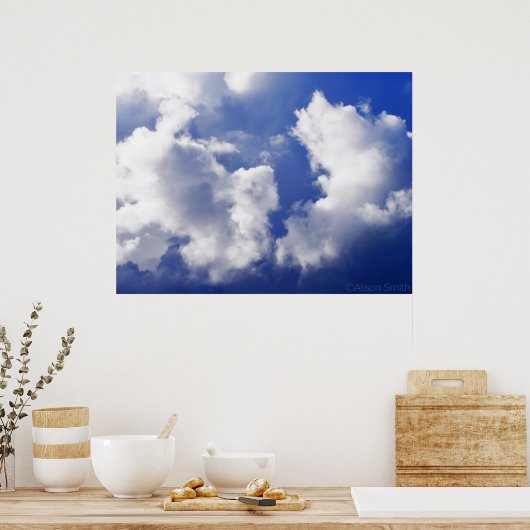 Wolken Poster (Küche)