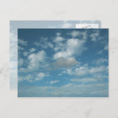 Wolken Postkarte (Vorne/Hinten)