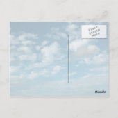 Wolken Postkarte (Rückseite)