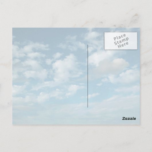 Wolken Postkarte (Rückseite)