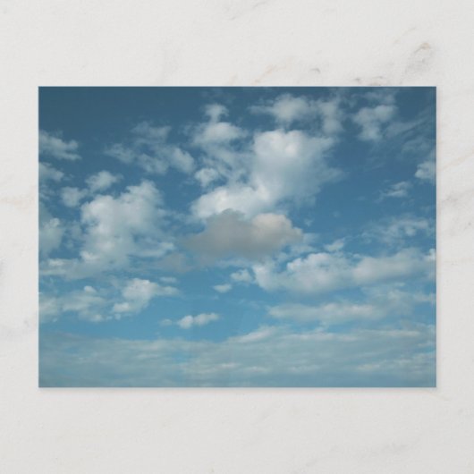 Wolken Postkarte (Vorderseite)