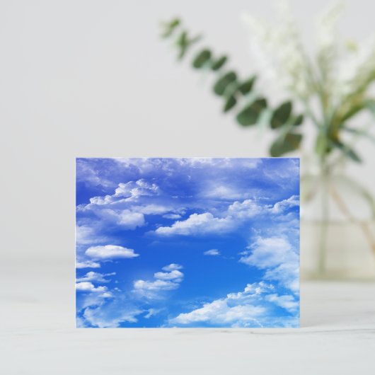 Wolken Postkarte (Stehend Vorderseite)