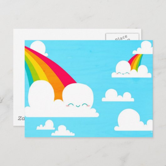 Wolken Postkarte (Vorne/Hinten)