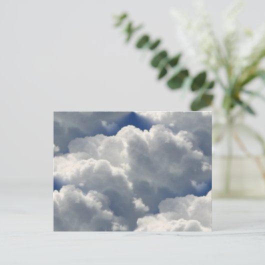 Wolken Postkarte (Stehend Vorderseite)