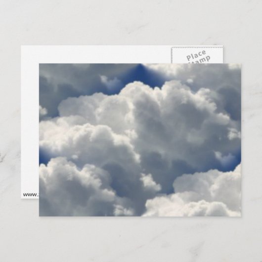 Wolken Postkarte (Vorne/Hinten)