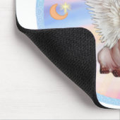 Wolken - Pug Engel (#2) Mousepad (Ecke)