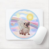 Wolken - Pug Engel (#2) Mousepad (Mit Mouse)
