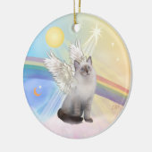 Wolken - Ragdoll Kat Angel Keramikornament (Links)