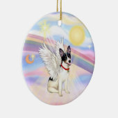 Wolken - Rat Terrier Angel Keramik Ornament (Rechts)
