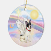 Wolken - Rat Terrier Angel Keramik Ornament (Links)