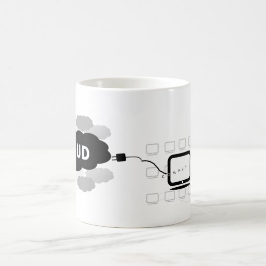 Wolken-rechnenTasse Kaffeetasse (Mittel)