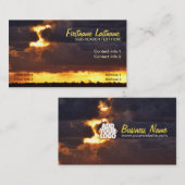 Wolken reichen Sonnenuntergang Textur Wetter Busin Visitenkarte (Vorne/Hinten)